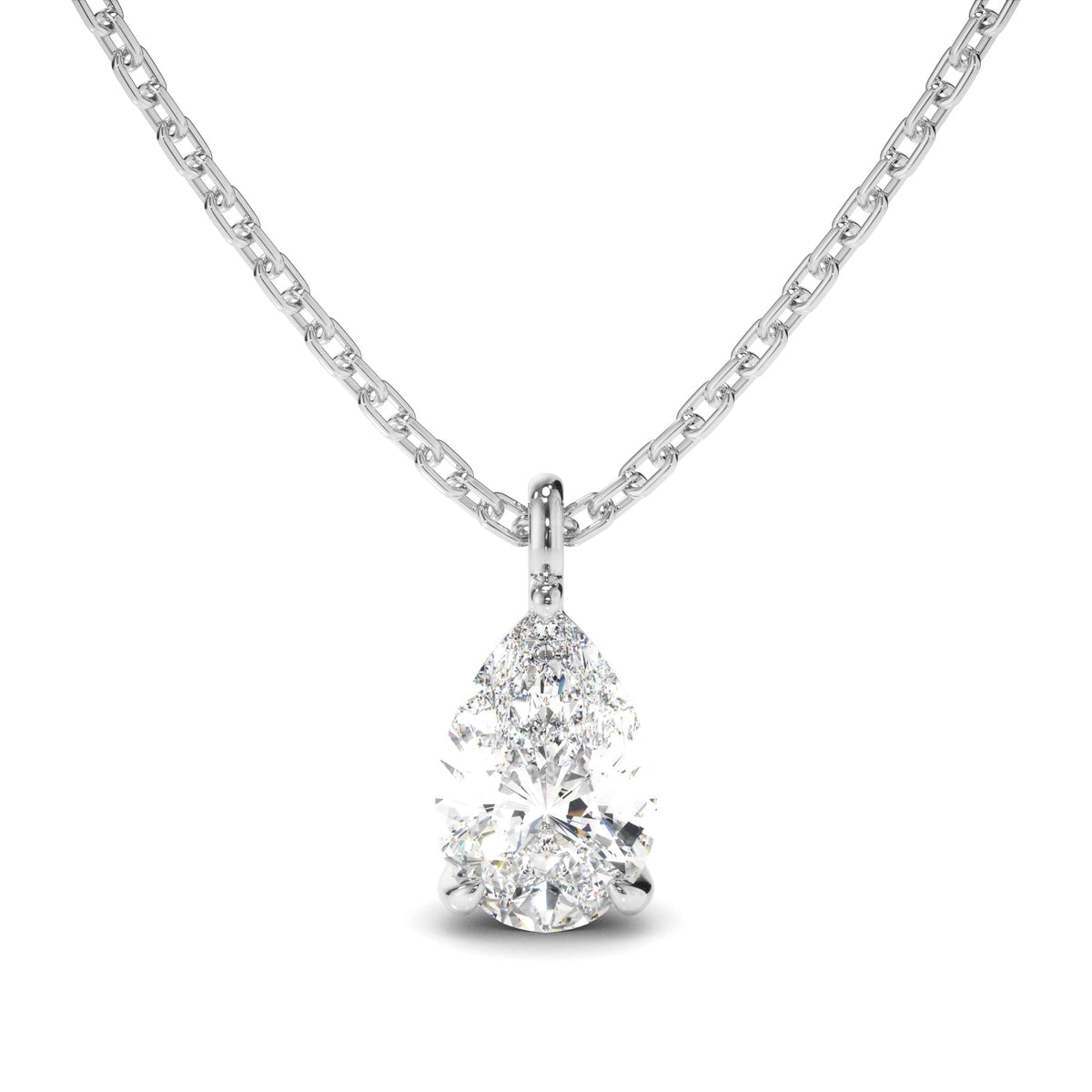 Pear Cut Diamond Pendant