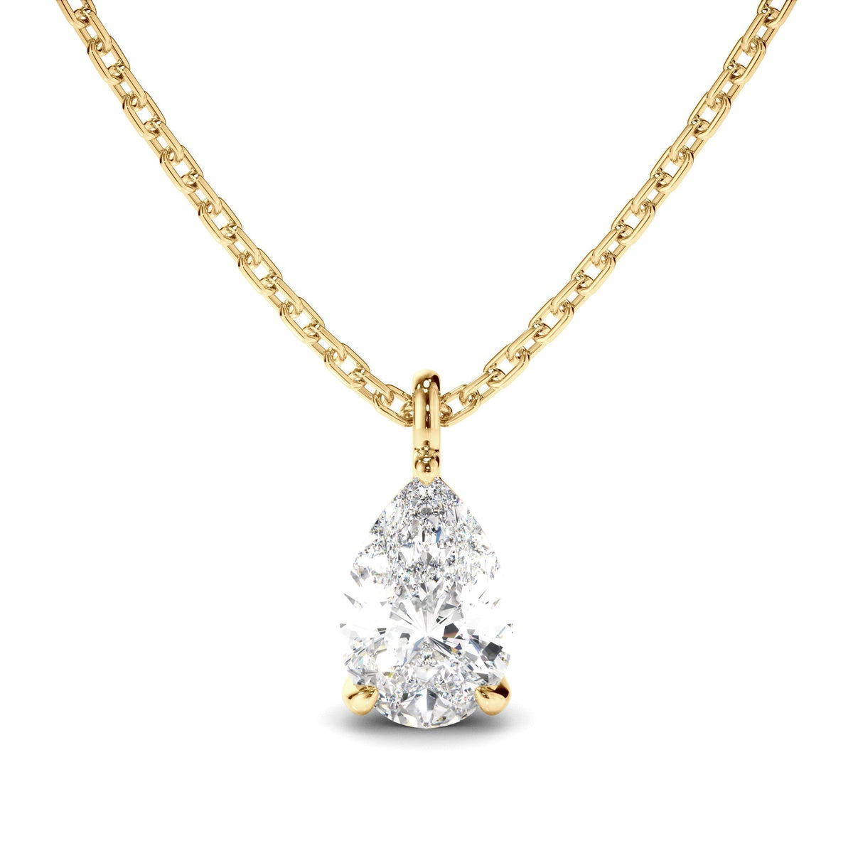 Pear Cut Diamond Pendant