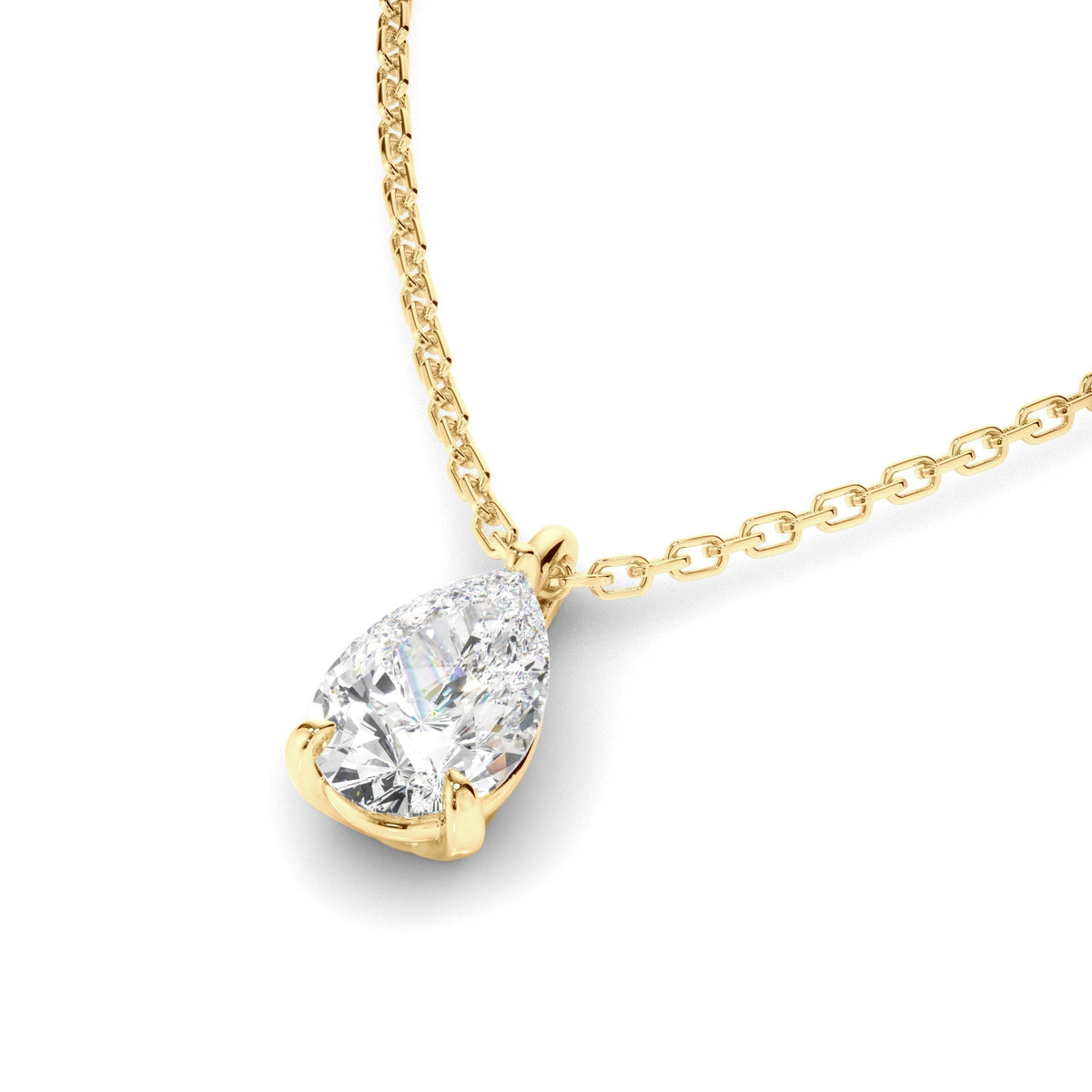 Pear Cut Diamond Pendant