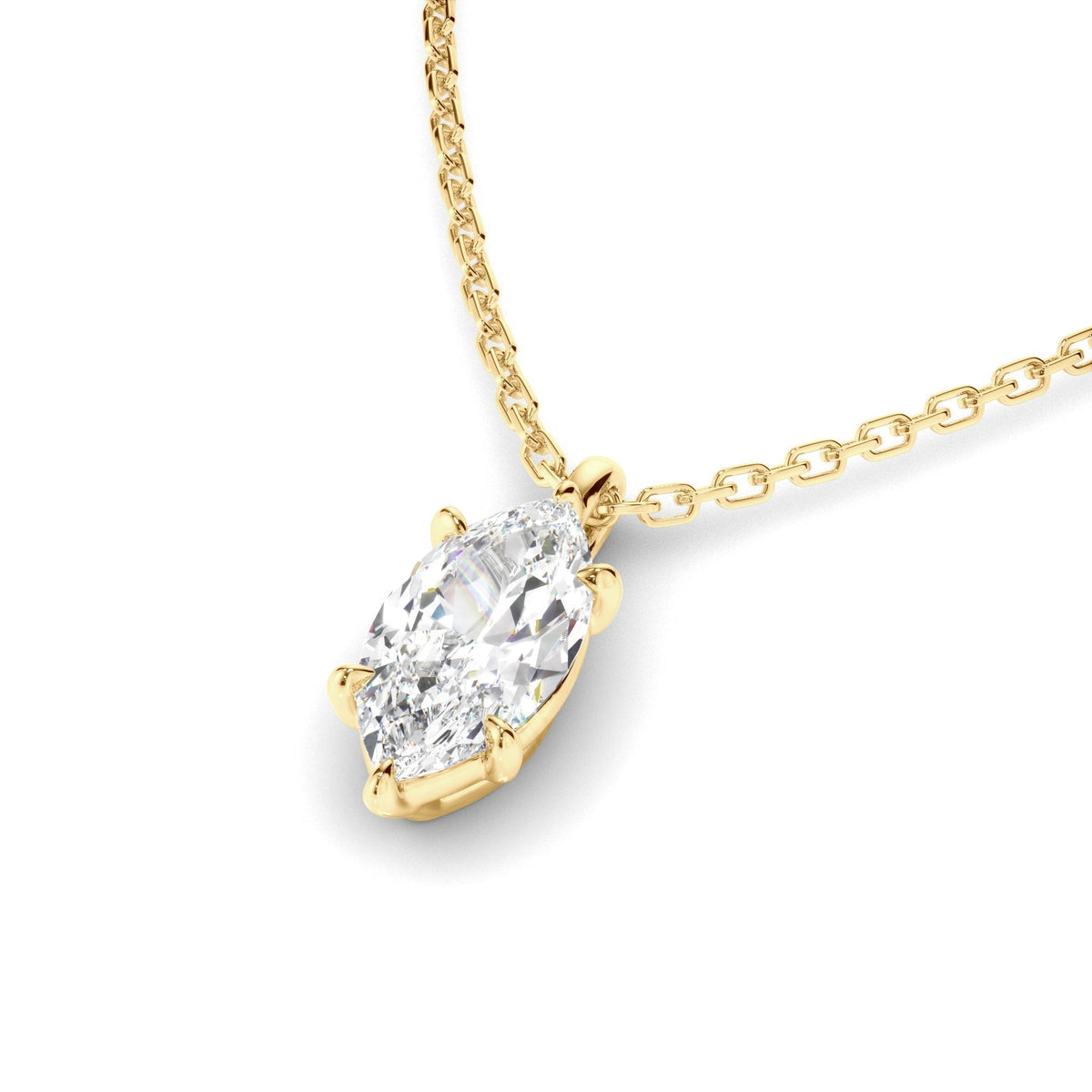 Marquise Cut Diamond Pendant
