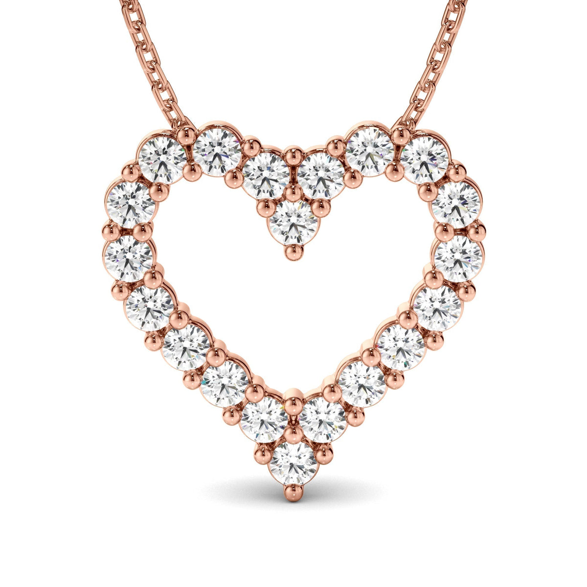 Diamond Heart-Shaped Pendant