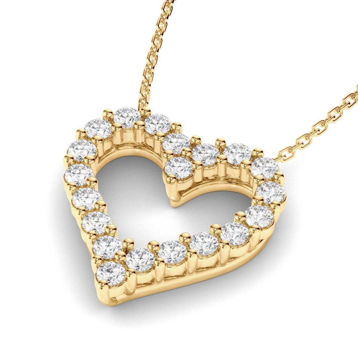 Diamond Heart-Shaped Pendant