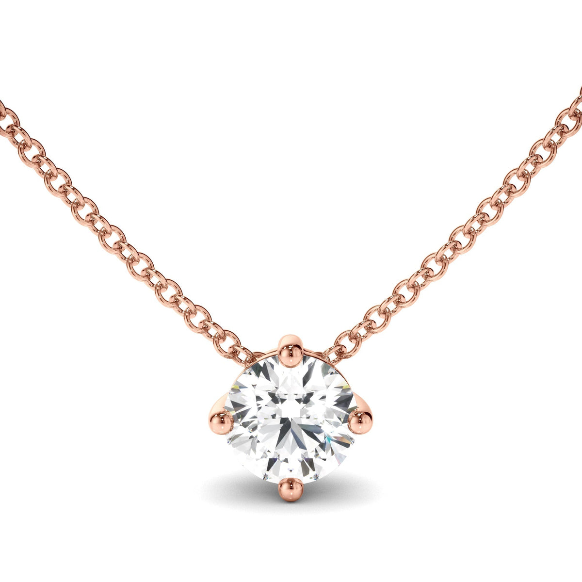 Round Brilliant Cut Diamond Necklet