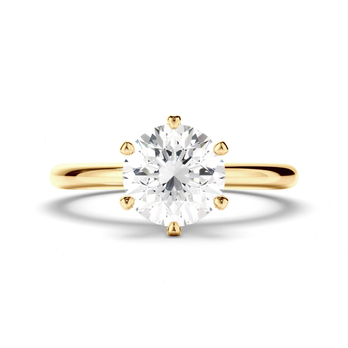 Round Brilliant Cut Diamond Solitaire Engagement Ring