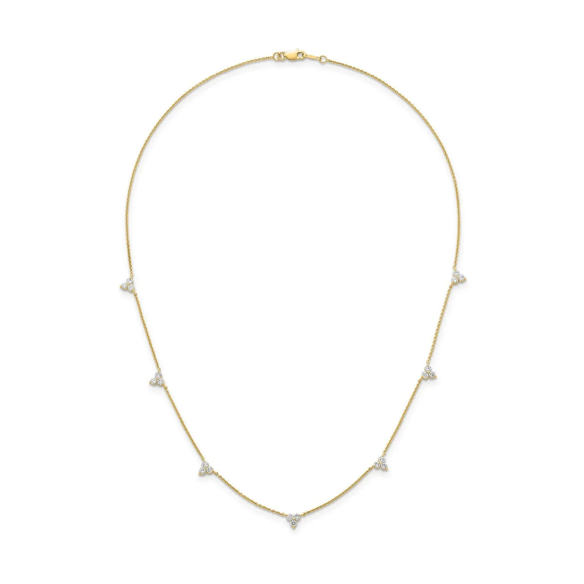 1.00ct Lab Grown Diamond Necklace in 9ct Yellow Gold