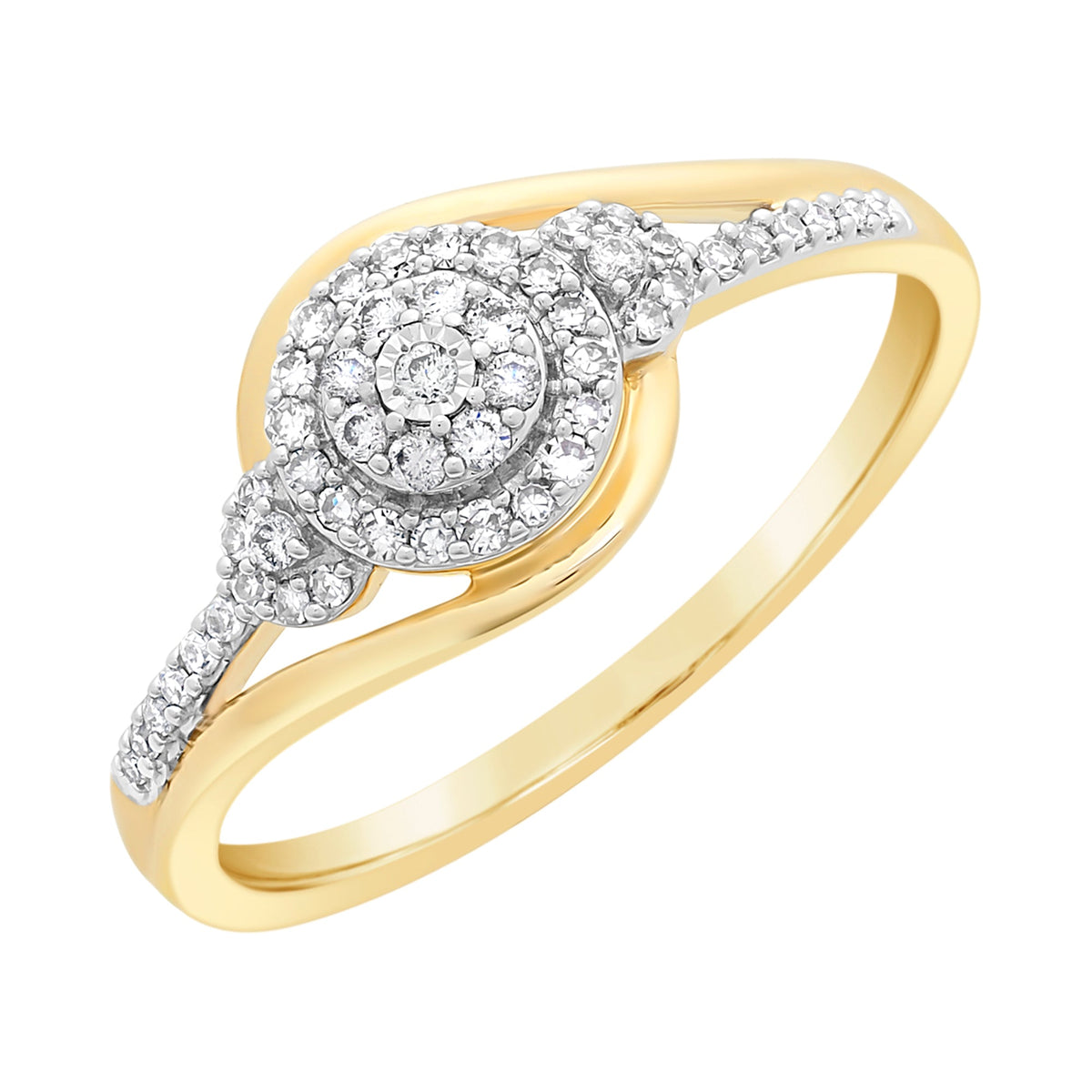 9ct Gold 0.18ct Diamond Ring