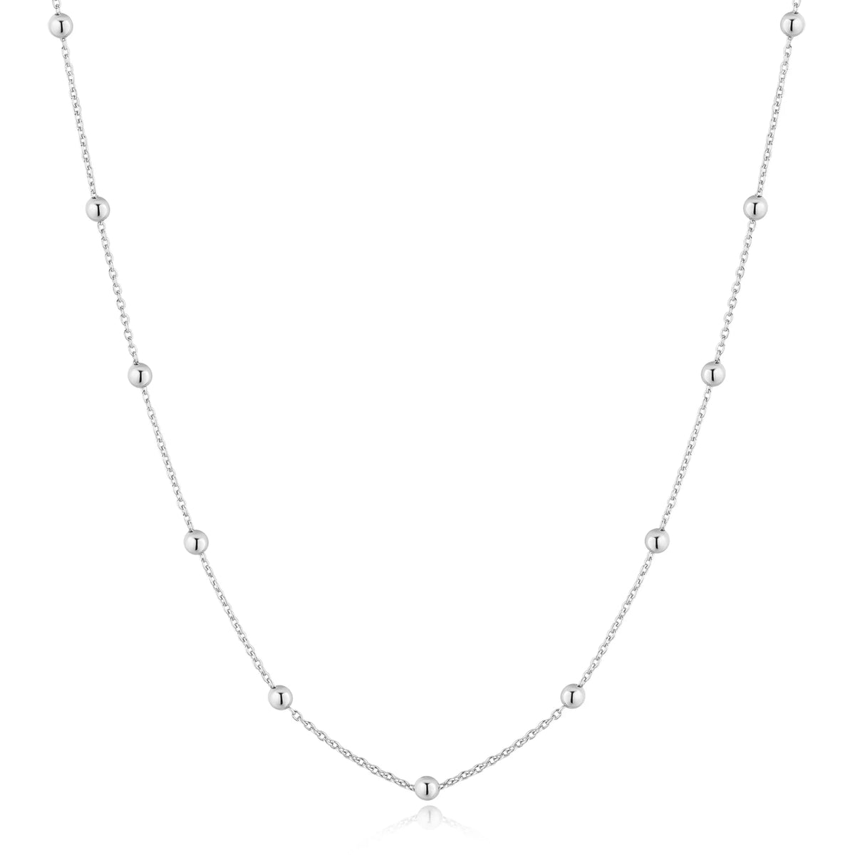 Ania Haie Silver Beaded Chain Necklace