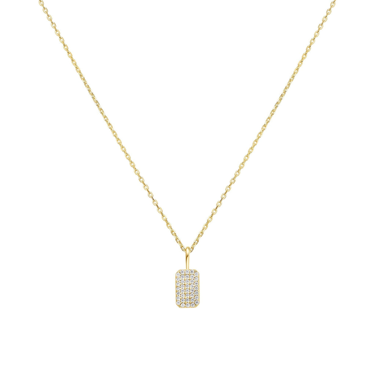 Ania Haie Gold Pave Pendant Necklace