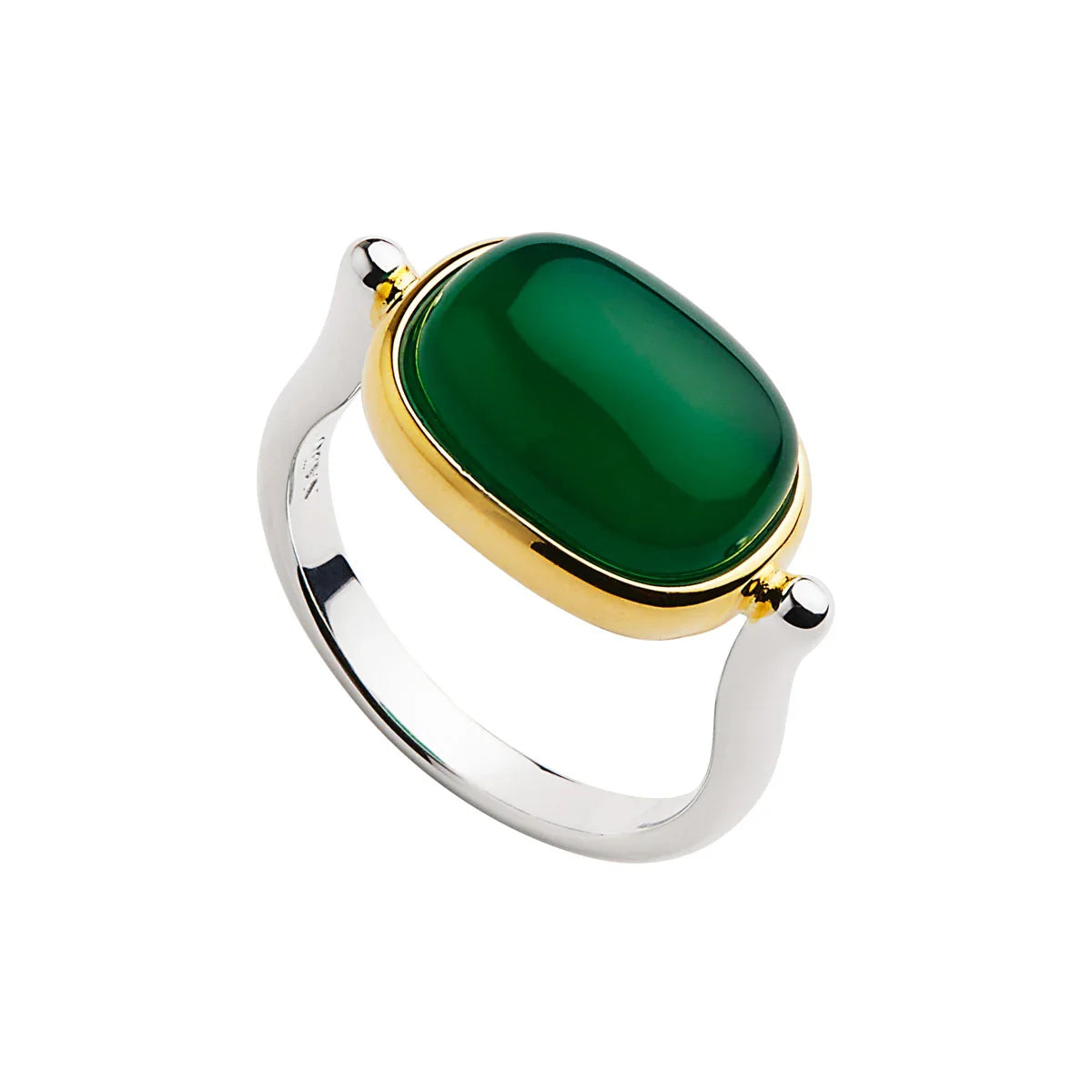 NAJO Fleur Green Onyx Ring