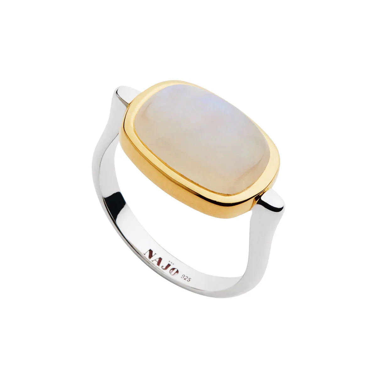 NAJO Fleur Rainbow Moonstone Ring