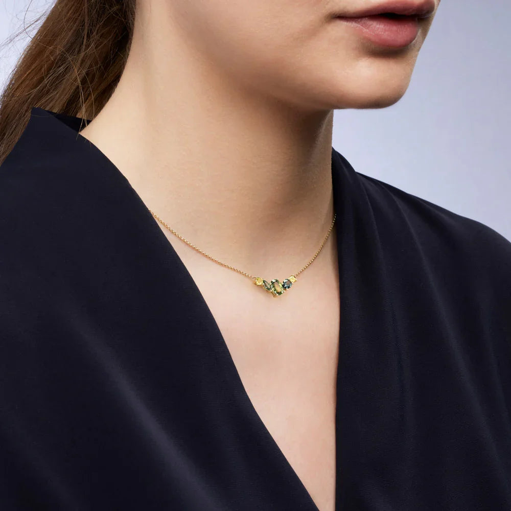 Australian Sapphire Ophelia Necklace with Multi Coloured Sapphires